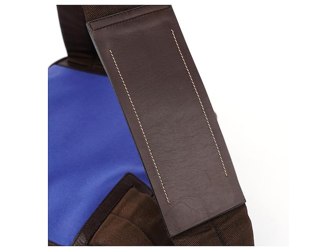 Prada Blauer Canvas-Rucksack Fall 1999 - Ansicht 9