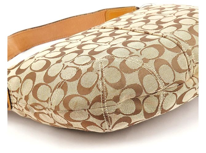 Coach Borsa a Tracolla Hobo Signature Beige F13115 - vista 10