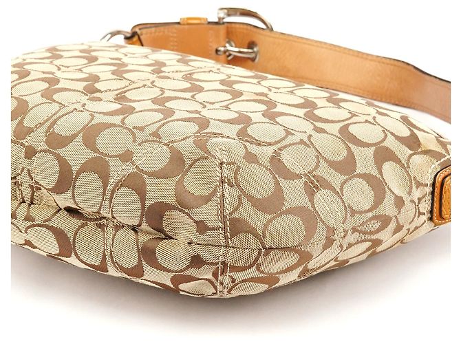 Coach Borsa a Tracolla Hobo Signature Beige F13115 - vista 11