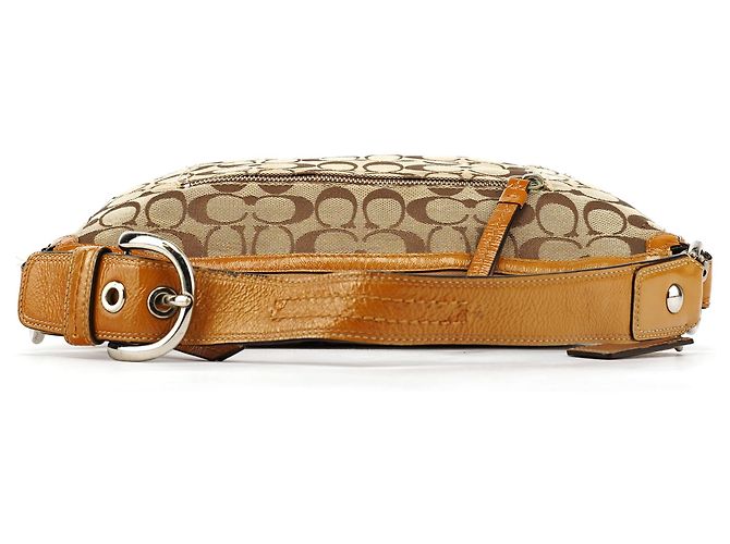 Coach Borsa a Tracolla Hobo Signature Beige F13115 - vista 4
