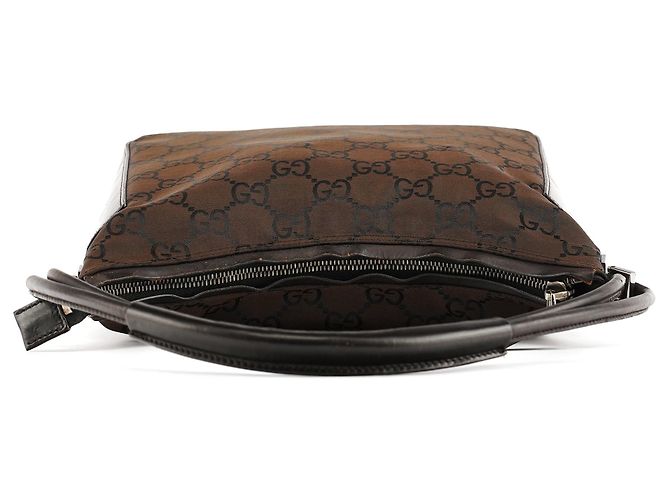Gucci 001 3766 Borsa a tracolla hobo GG marrone - vista 4