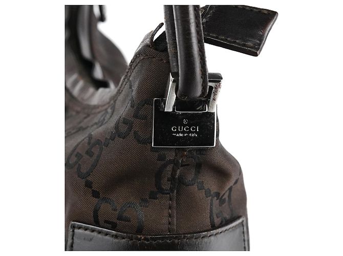Gucci 001 3766 Borsa a tracolla hobo GG marrone - vista 6