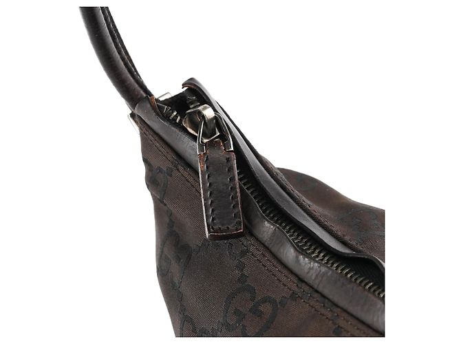 Gucci 001 3766 Borsa a tracolla hobo GG marrone - vista 7