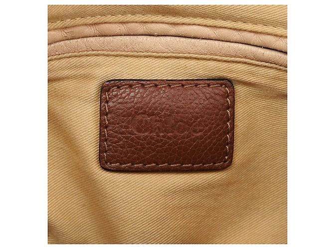 Chloé Borsa Paraty 2-Way in pelle marrone - vista 12