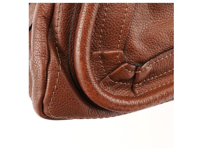 Chloé Borsa Paraty 2-Way in pelle marrone - vista 8