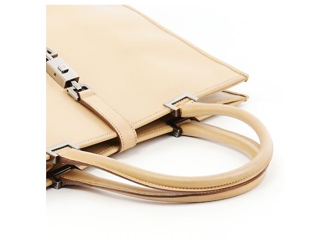 Gucci 002 1064 Borsa Jackie Tote in pelle beige - vista 10