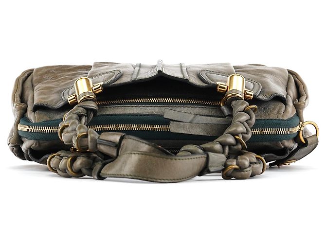 Héloïse Chloé Borsa Tote Heloise in pelle grigia - vista 4