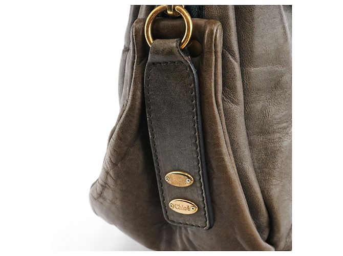 Héloïse Chloé Borsa Tote Heloise in pelle grigia - vista 6