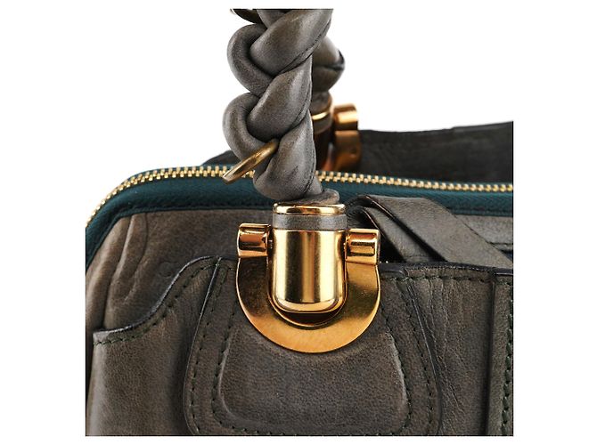 Héloïse Chloé Borsa Tote Heloise in pelle grigia - vista 7