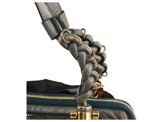 Héloïse Chloé Borsa Tote Heloise in pelle grigia - vista 8