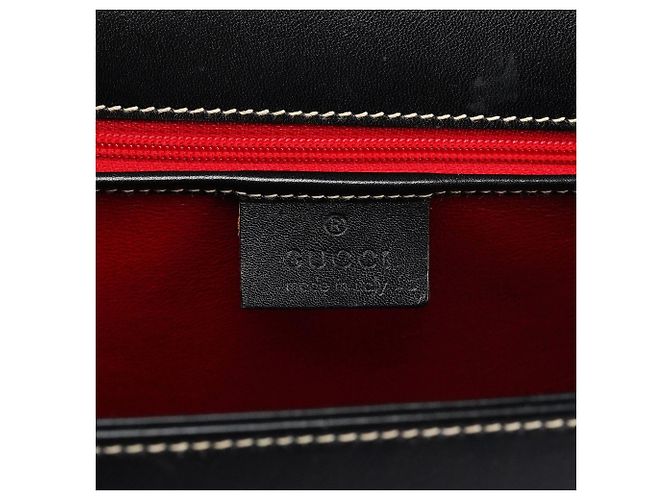 Gucci 000 0857 Borsa Lady Lock in pelle nera - vista 12