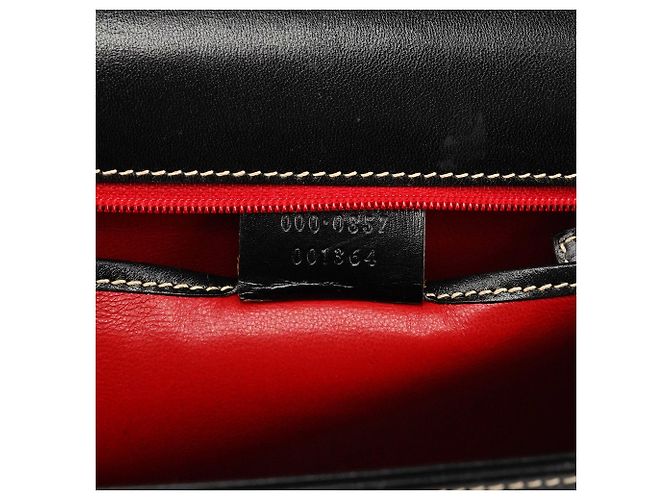 Gucci 000 0857 Borsa Lady Lock in pelle nera - vista 13