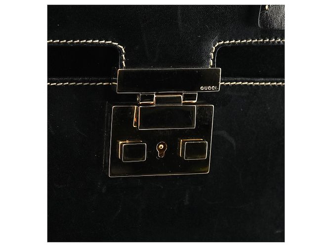 Gucci 000 0857 Borsa Lady Lock in pelle nera - vista 6
