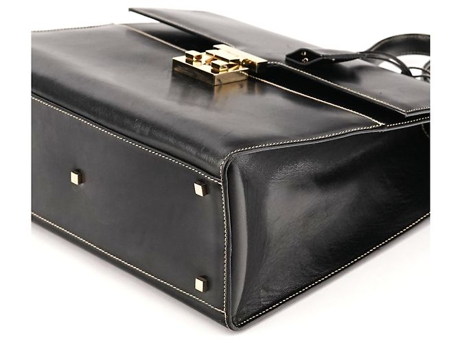 Gucci 000 0857 Borsa Lady Lock in pelle nera - vista 9