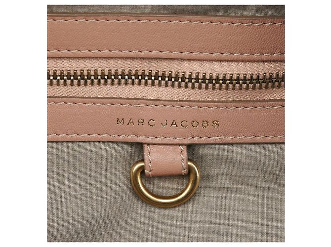 Marc Jacobs mala Bowling de couro acolchoado rosa - vista 11