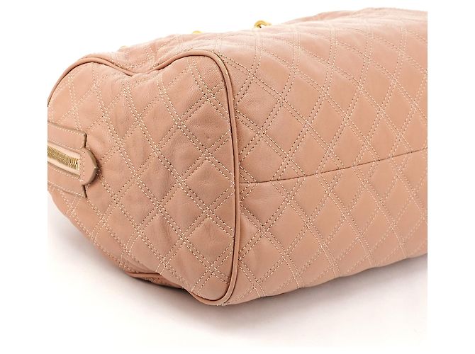 Marc Jacobs mala Bowling de couro acolchoado rosa - vista 8