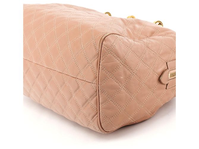 Marc Jacobs mala Bowling de couro acolchoado rosa - vista 9