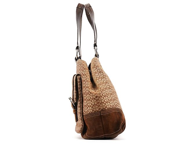 Coach 6427 Borsa Tote Soho Signature Beige Brown - vista 2