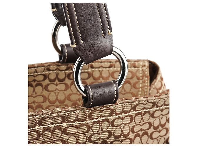 Coach 6427 Borsa Tote Soho Signature Beige Brown - vista 5