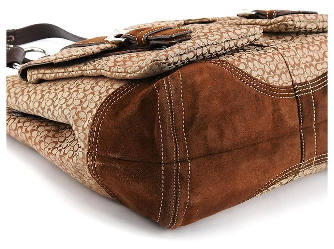 Coach 6427 Borsa Tote Soho Signature Beige Brown - vista 7