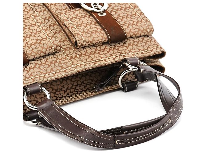 Coach 6427 Borsa Tote Soho Signature Beige Brown - vista 9