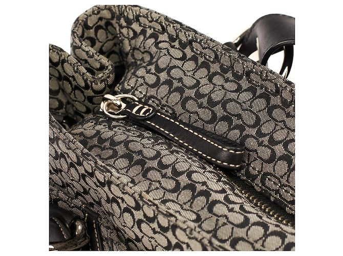 Coach Borsa Tote Soho Signature Grey Black F13105 - vista 10