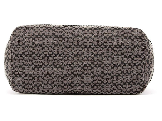 Coach Borsa Tote Soho Signature Grey Black F13105 - vista 4