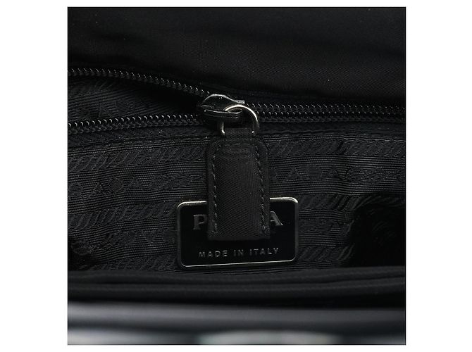 Prada Borsa Tote Tessuto Plex Nylon Grigia - vista 10