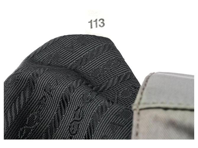 Prada Borsa Tote Tessuto Plex Nylon Grigia - vista 11