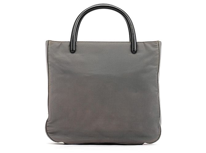 Prada Borsa Tote Tessuto Plex Nylon Grigia - vista 3