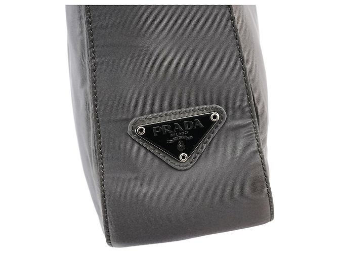 Prada Borsa Tote Tessuto Plex Nylon Grigia - vista 6