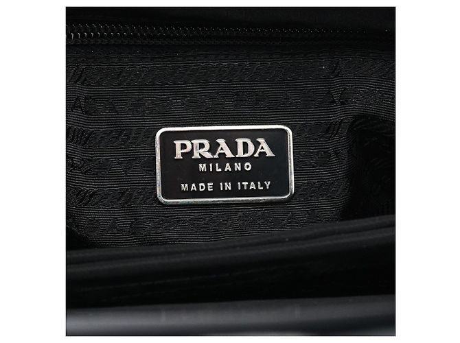 Prada Borsa Tote Tessuto Plex Nylon Grigia - vista 9