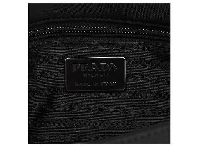 Prada Borsa a mano B7415 Black Tessuto Nylon - vista 11