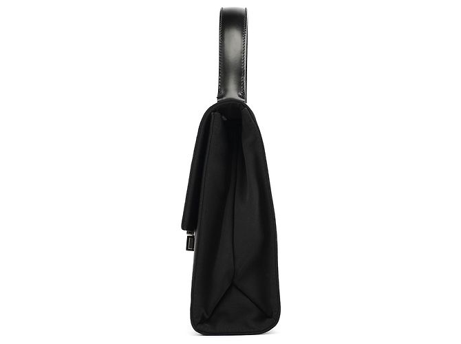 Prada Borsa a mano B7415 Black Tessuto Nylon - vista 2