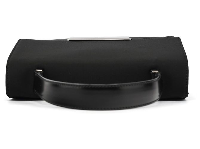 Prada Borsa a mano B7415 Black Tessuto Nylon - vista 4