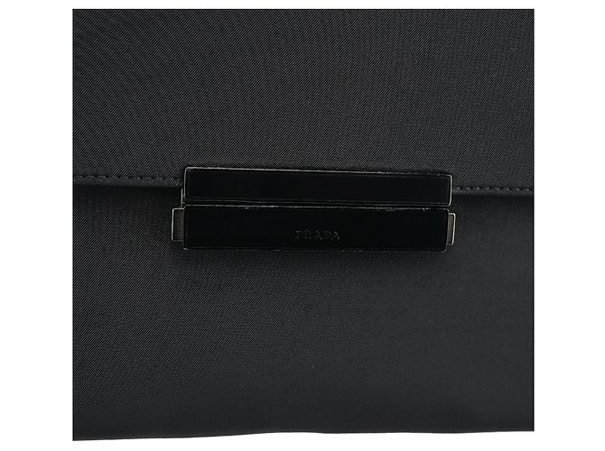Prada Borsa a mano B7415 Black Tessuto Nylon - vista 6