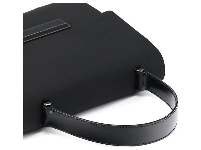 Prada Borsa a mano B7415 Black Tessuto Nylon - vista 9