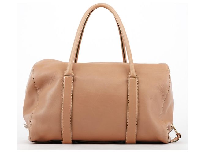 Chloé Borsa Boston Madeleine in pelle Rosa Beige - vista 2
