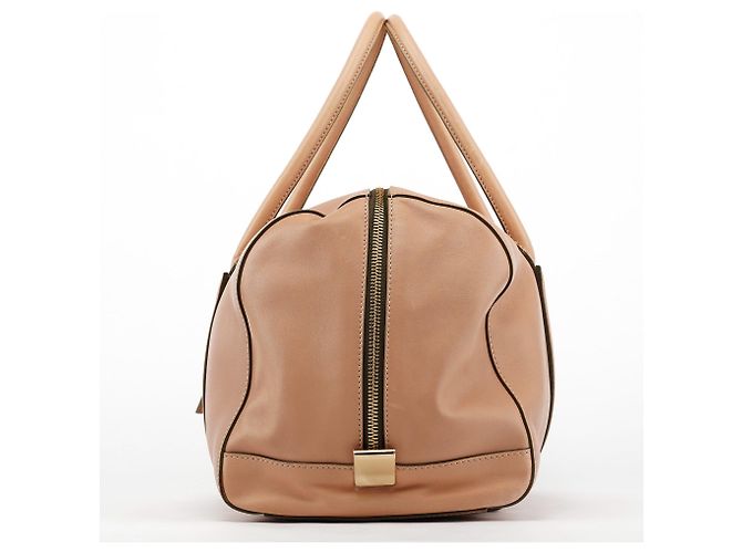 Chloé Borsa Boston Madeleine in pelle Rosa Beige - vista 3