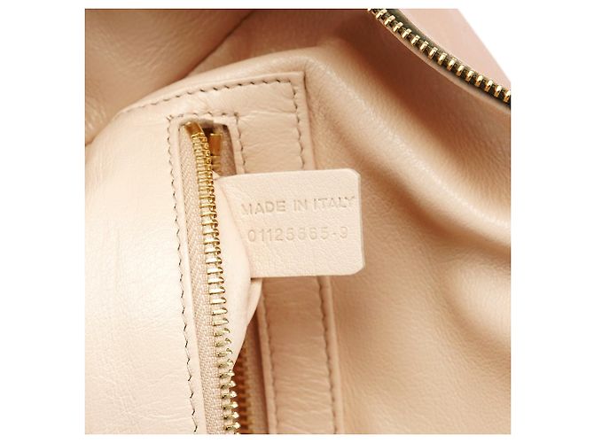 Chloé Borsa Boston Madeleine in pelle Rosa Beige - vista 6
