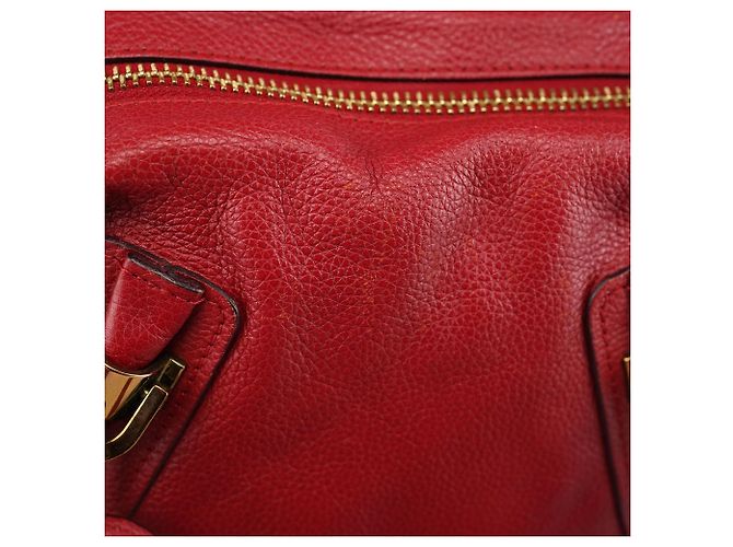 Chloé Borsa a tracolla 2-Way Paraty in pelle bordeaux - vista 14