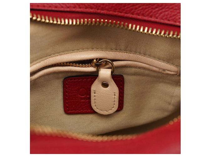 Chloé Borsa a tracolla 2-Way Paraty in pelle bordeaux - vista 17