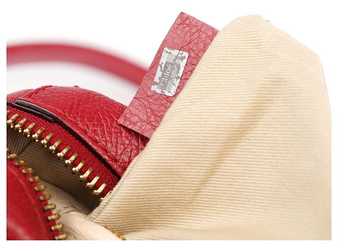 Chloé Borsa a tracolla 2-Way Paraty in pelle bordeaux - vista 19