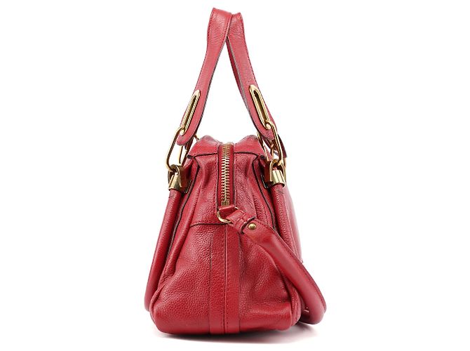 Chloé Borsa a tracolla 2-Way Paraty in pelle bordeaux - vista 2