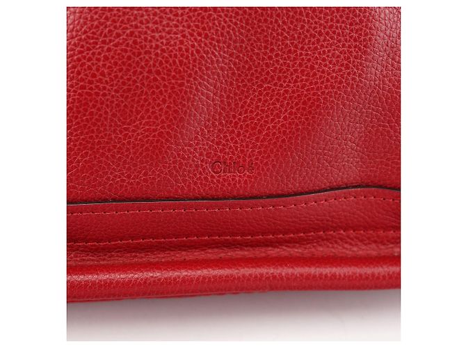 Chloé Borsa a tracolla 2-Way Paraty in pelle bordeaux - vista 6