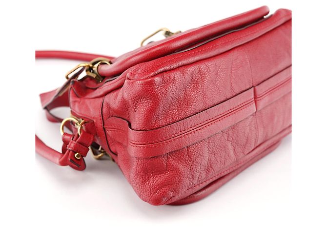Chloé Borsa a tracolla 2-Way Paraty in pelle bordeaux - vista 9