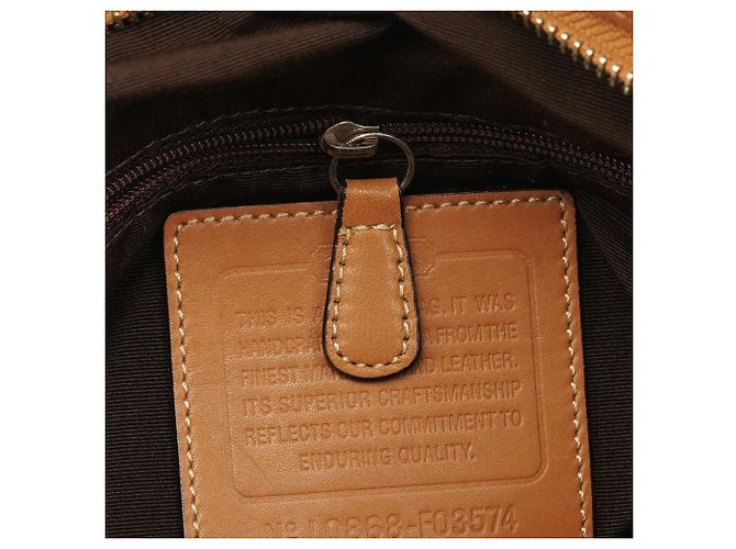 Coach F03574 Borsa 2-Way Soho Signature Beige Tan - vista 11