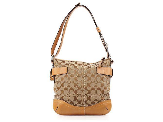 Coach F03574 Borsa 2-Way Soho Signature Beige Tan - vista 3