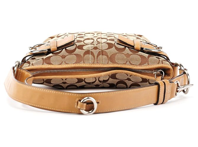 Coach F03574 Borsa 2-Way Soho Signature Beige Tan - vista 4