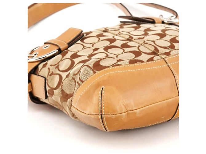 Coach F03574 Borsa 2-Way Soho Signature Beige Tan - vista 7